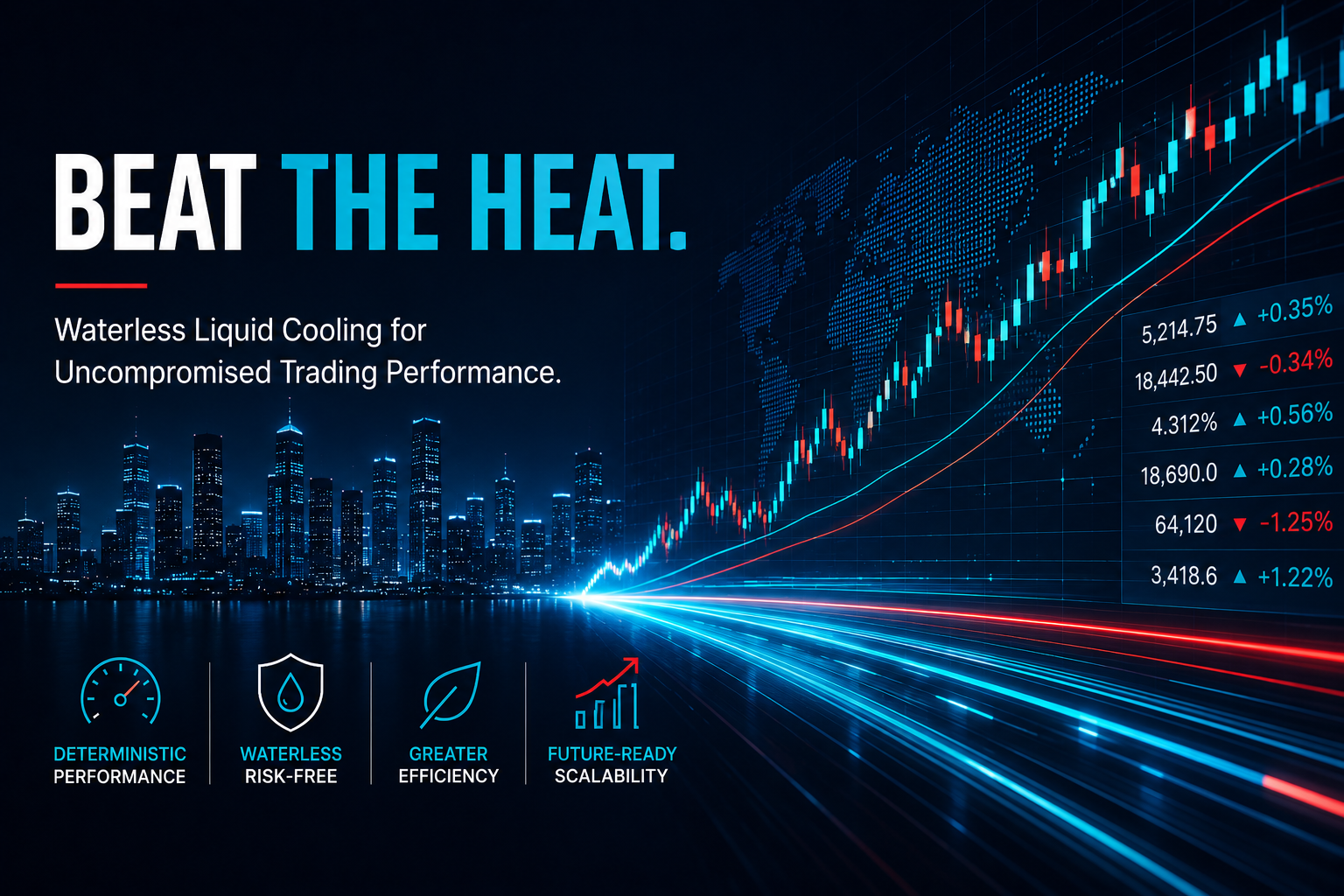 Beating the Heat: How Waterless Liquid Cooling unleashes electronic trading performance